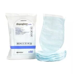 Mașină de spălat/ mănușă înmuiată în săpun 17*25cm 50pcs DISPOWASH